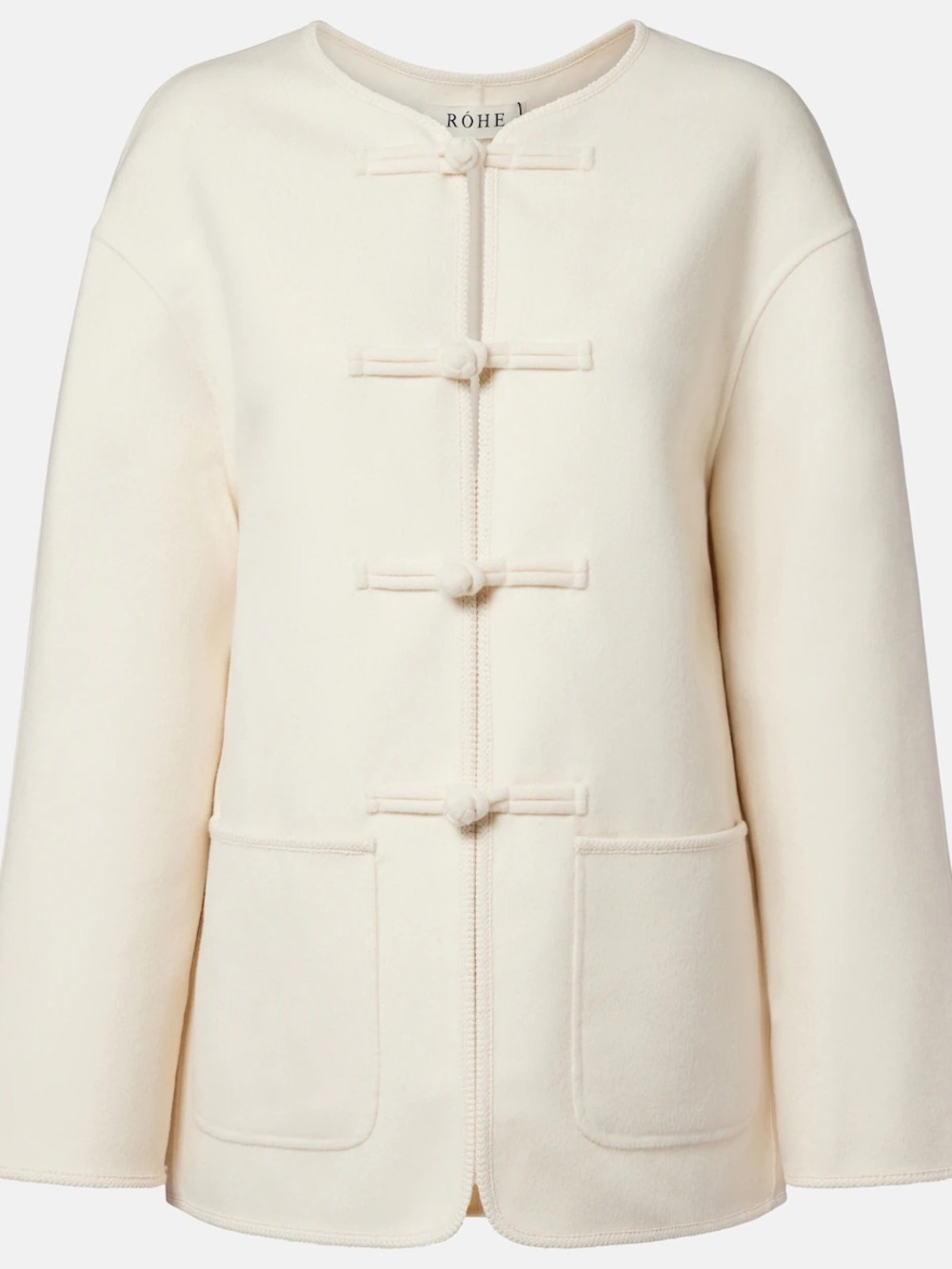 Róhe Marie cream Wool Jacket